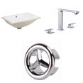 thumbnail image 1 of American Imaginations 18.25-in. W CUPC Rectangle Bathroom Undermount Sink Set In White - Chrome Hardware AI-26802, 1 of 7