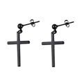 thumbnail image 1 of KLKCMS Statement Dagle Earrings Cross Ear Studs Eardrop, Hanging Cross Earring, Fashion, 1 of 7