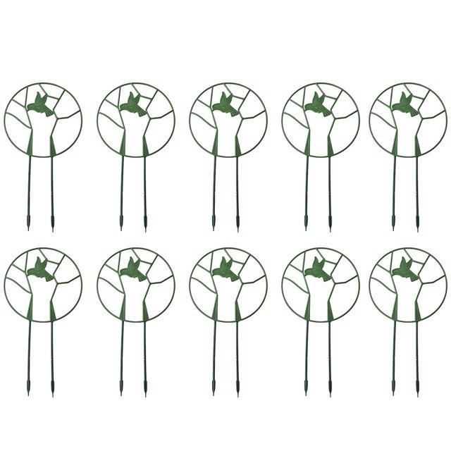 Mosiee 10Pack Garden Trellis For Potted Plants-Plastic Climbing Plant Support Trellis