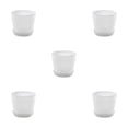 thumbnail image 1 of kurtrusly Modern Decorative Flower Pots Easy To Maintain Various Colors And Sizes transparent M pot+M tray 5Set, 1 of 6