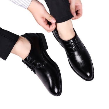 Dakaela Mens Dress Shoes Classic Business Formal Oxfords Leather Lace up Tuxedo Derby Sneakers