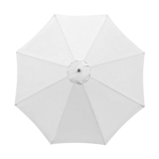 Garden Umbrella Top Waterproof Patio Replacement Top Polyester Outdoor Sunshade Canopy Cover, Beige
