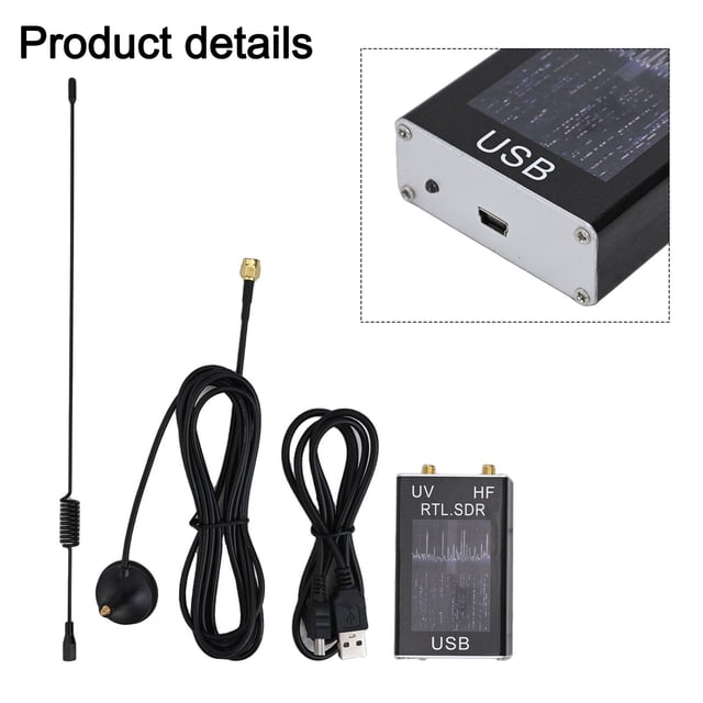 100Khz-1.7Ghz Full Uv Hf Rtl-Sdr Usb Tuner Receiver R820T+8232 Ham Tuner Receiver Vhf Amateur Radio Detectors