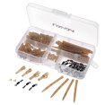 thumbnail image 1 of Lixada 100pcs Terminal Carp Fishing Tackle Safety Clips with Pins Tail Rubber Tubes Sleeves Quick Change, 1 of 7