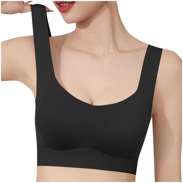 Timegard Seamless Bras for Women with Support Wirefree Full Coverage Smoothing Comfortable Everyday Bras