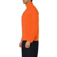 thumbnail image 4 of INSPIRE CHIC Chandails pour Hommes, Chandail à Col Roulé, Manches Longues, Extensible, Coupe Ajustée, Hauts 50 Orange, 4 of 7