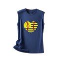 thumbnail image 3 of Birdeem Fashion Women Printing Round-Neck Sleeveless Block Shirts Tunic Tee Tops, 3 of 5