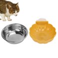 thumbnail image 4 of Chien Amovible Mangeoire en Acier Inoxydable, Forme de Citrouille Multifonctionnelle Ronde Boucle à Vis Conception Suspendu Bol pour Chien Peu Profond pour les Chats pour les Cobayes pour les Oiseaux Orange, Jaune, Bleu, 4 of 8
