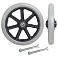 thumbnail image 2 of Becaristey 2x Roue avant 8inch pour Roulettes Ultra-Silencieux pour Fauteuils Roulants Déambulateurs Gris 8 Pouces, 2 of 6