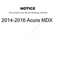thumbnail image 2 of Transit Auto Rear Coated Drilled Slotted Disc Brake Rotors and Semi-Metallic Pads Kit for Car 2014-2016 Acura MDX KDS-100489, 2 of 11