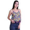thumbnail image 2 of Moomaya Camisole Courte à Bretelles Spaghetti Imprimée pour Femmes, Hauts d'Été, 2 of 5