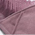 thumbnail image 3 of B91xZ Womens Double Support Wireless Bra Comfort-Strap Wireless Full-Coverage Bra,Gray 44, 3 of 5