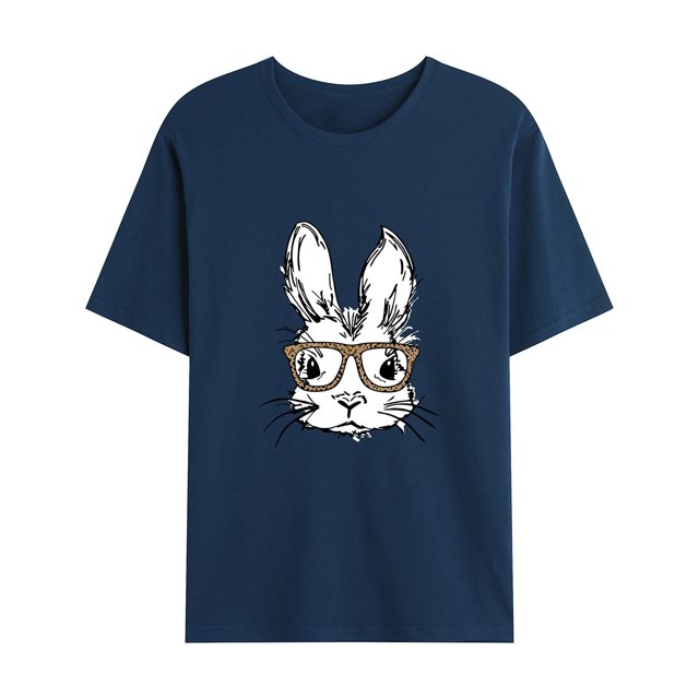 EGNMCR T-Shirts pour Homme Hommes Décontracté Mode Col Rond Chandail à Enfiler T-Shirt Imprimé de Pâques Manches Courtes Hauts Cadeaux pour Hommes
