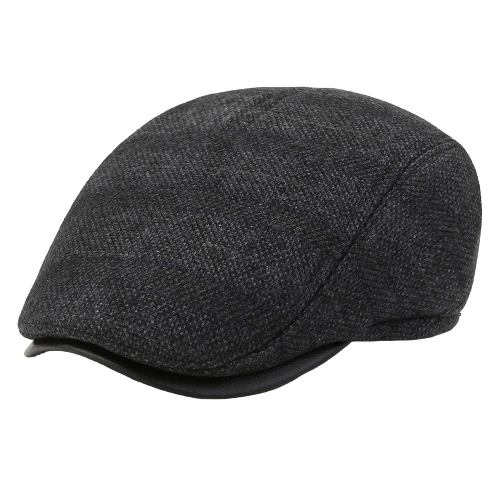 Berets Men Beret Plaid Design Hat Men Retro Beret With Ear Plaid ...