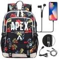 thumbnail image 4 of POINTERTECK Students APEX Legends Bookbag USB Charging Port Daypack Lightweight Travel Bag Graphic Knapsack, 4 of 6