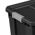 thumbnail image 3 of Sterilite 6-Pack 19 Gallon Stacker Tote, Rugged Plastic Storage Bins, Black, 3 of 8