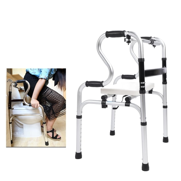 Déambulateur Pliable avec, Antidérapant Capacité de Poids 396,8 Lb Déambulateur pour Aînés pour Adultes pour Douche