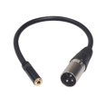 thumbnail image 3 of 0.2m XLR Male Plug To 3.5mm Female Stereo Audio Adapter TRS 1/8 Inch Extension To Microphone Cable Wire, 3 of 5