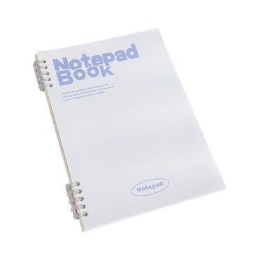 Harpily Cahiers pour l'École Cahier Rechargeable et Papier de Remplissage Cahiers Lignés Style Collège avec Séparateurs Couvertures Transparentes pour la Maison l'École Taille Unique Blanc