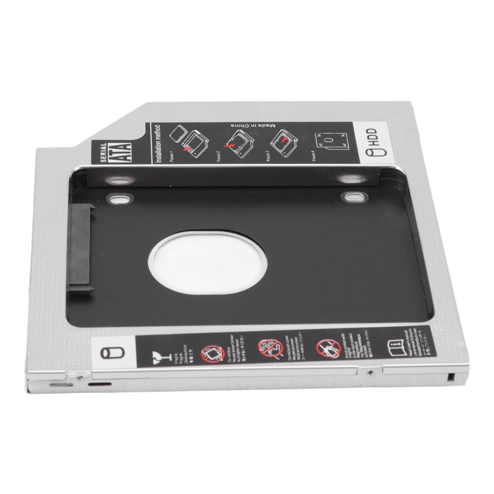2.5in HDD Caddy Bay,  To  2nd SSD HDD Hard Drive Caddy Providing Storage Space 9.5mm Universal 2.5in DIY Installation Aluminum Alloy  For Laptop
