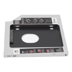 Aux 2nd SSD HDD Caddy, le disque dur, 2.5in 2.5in HDD Baie de Caddy 9.5mm Résistant à l'usure universelle DIY Installation pour ordinateur portable