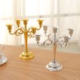 thumbnail image 1 of Metal 3/5-Arm Candle Holder Candlestick Romantic Dinner Holiday Wedding Decor, 1 of 8