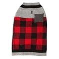 thumbnail image 2 of Holiday Time Buffalo Check with Pocket Dog Sweater, 2 of 3