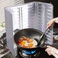 thumbnail image 4 of Cooking Utensils Product Guard Stove Splatter Guard Aluminum High Temperature Foldable Grease Shield for Fryer Cooking with 3 Oil, 4 of 8
