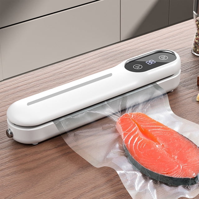 LSLJS Vacuum Sealer Machine Kitchen In The Box Food Sealer Machine for Food Storage Temperatures Automatic Sealer with 10Pcs Vacuum Bags