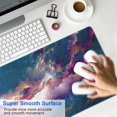 thumbnail image 2 of Large Non-Slip Rubber Base Gaming Mouse Pad (31.5x11.8 inches) with Stitched Edges - Colorful Galaxy Design: Transforms Your Desk & Gaming Setup, 2 of 7