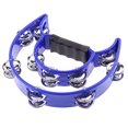 thumbnail image 4 of Kids Babies Rhythm Training Hand Shaker Percussion Toys Double Row Tambourine Blue, 4 of 6
