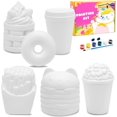 thumbnail image 1 of LovesTown DIY Paintable Squishies Making Kit, 6 PCS Food-Shaped Craft Set for Girls and Boys, Perfect Christmas Gift and Birthday Favor, 1 of 5