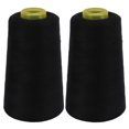 thumbnail image 3 of Fil à Coudre, 2 Pcs Fil Surjeteuse 402 Fil Noir Fil pour Machine à Coudre Conçu pour l'Avenir, 3 of 14