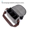 thumbnail image 3 of Camera Bag SLR/DSLR Gadget Bag Stylish Retro Shoulder Carrying Bag Photography Accessory Gear Case Flax Material, 3 of 7
