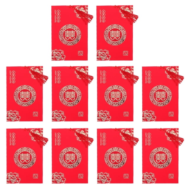 Miangastore Invitations de Mariage Or Ensemble de 10 pour Fêtes de Fiançailles Design Élégant