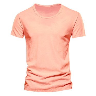 adviicd T-Shirt Homme T-Shirt Graphique à Manches Courtes Col Rond Décontracté Rose,TTTG
