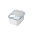 thumbnail image 4 of iDesign Recycled Plastic Small Dry Goods Kitchen Canister with Airtight Lid –800mL, White, 4 of 7