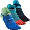 thumbnail image 1 of AONIJIE Coolmax Toe Socks for Men Finger Athletic Running Ankle Socks Quick Dry,3 Pairs, 1 of 7