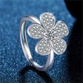 thumbnail image 1 of TIMIFIS Rings Knuckle Stacking Rings Fashion Square Blue Diamond Women's Ring Size 5-11 Rings for Women;Teen Girls;Man - Summer, 1 of 6