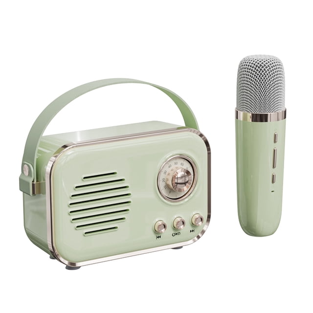 Sentmoon Gadgets Électroniques Microphone Haut-Parleur Bluetooth Maison Extérieur Chanson Portable Système de Son Rétro Gadgets Électroniques Aubaines du Jour