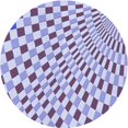 thumbnail image 1 of Ahgly Company Tapis d'Intérieur Lavable en Machine Carré Transitionnel Violet Sage Bush, 3 Pieds Carré, 1 of 7