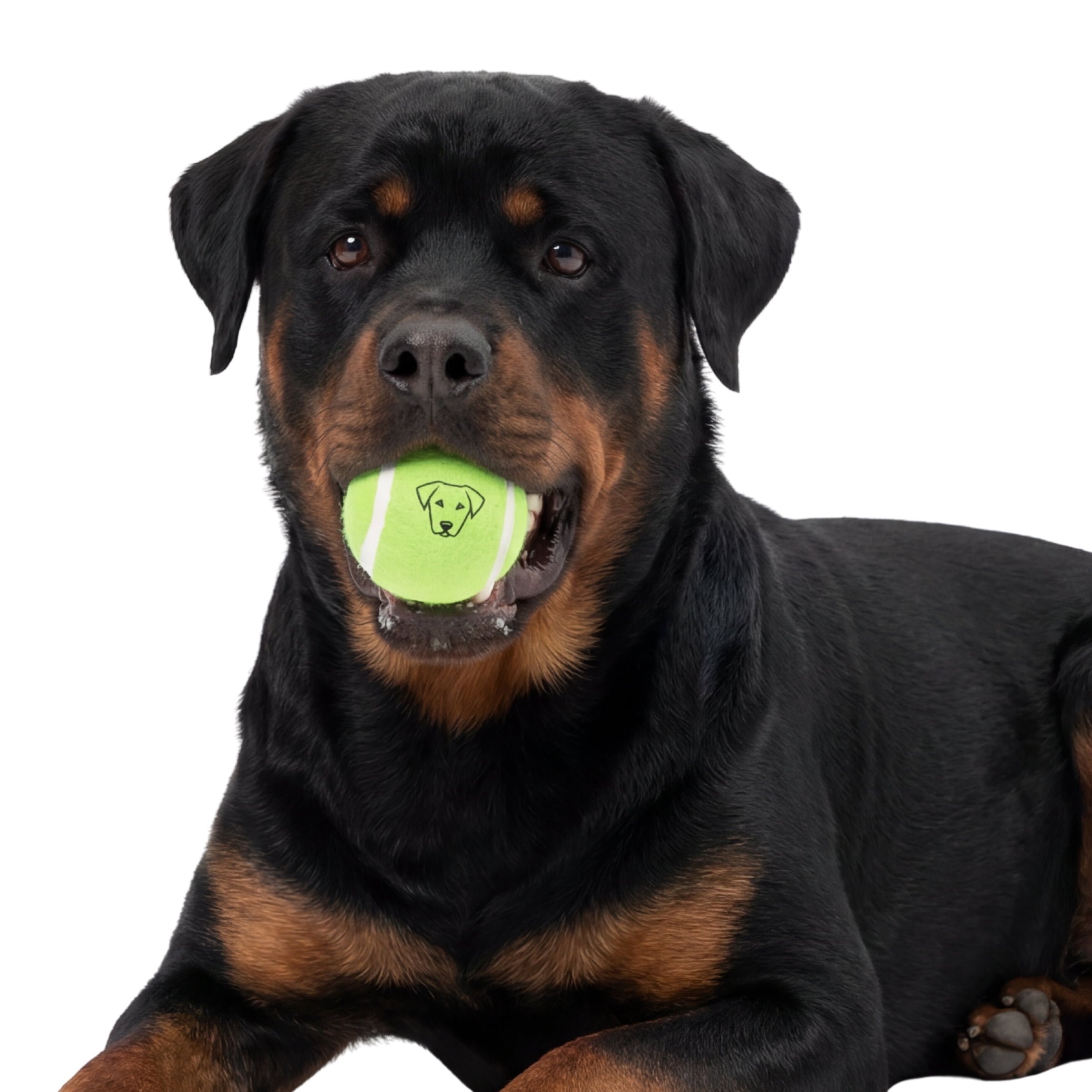 One Paw, balle de tennis classique pour chiens, vert, plusieurs couleurs disponibles