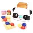thumbnail image 3 of Kid Connection Panda Play Toaster Kitchen Appliance Toy Set, Plastic Pretend Play Toaster for Kids, 3 of 6