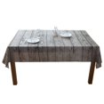 thumbnail image 2 of Retro Wood Grain Square Shape Tablecloth Cotton Linen table cover Fabric Home Dining Room Table Cloth Cover, 2 of 7