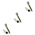 thumbnail image 2 of Redempat Stainless Steel Golf Club Brush Portable Solid Color Shoe Brushes Yellow with Lid 3Set, 2 of 6