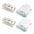 thumbnail image 1 of Unique Bargains 5-8mm Glass Door Magnetic Touch Catch Latch Plastic White with Clamp 4 Set, 1 of 1