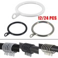 thumbnail image 4 of Metal Curtain Rings Hanging Hooks for Curtains Rods Pole Voile Heavy duty Rings, 4 of 4