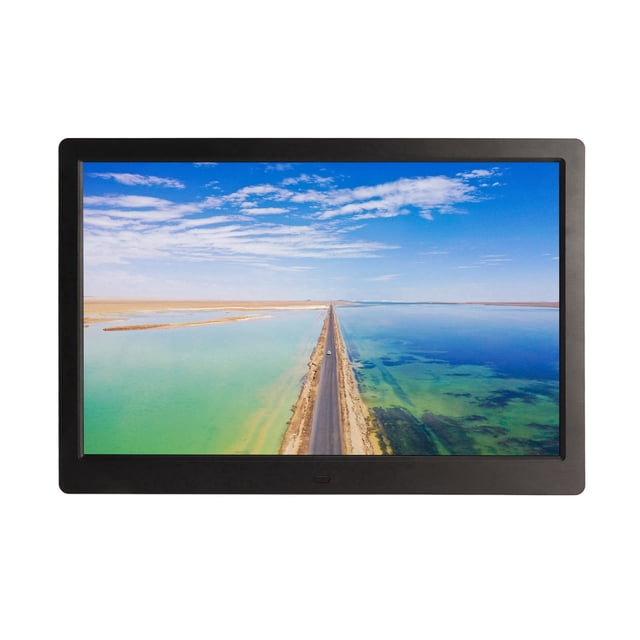14.1 Inch Smart WiFi Digital Photo Frame, HD LED Touch Screen with 1280x800 Resolution, Supports USB SD Card Remote Control, Clock Calendar Alarm, with Background Music