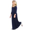thumbnail image 2 of Robe Longue Décontractée à Fleurs pour Filles à Manches Longues avec Poches, Robes de Vacances, Robe Longue à Manches Longues pour Filles Longueur au Sol, 2 of 4