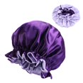 thumbnail image 1 of WIFKLSIIPG Bonnet Hair Layer Cap Bonnet Sleeping with Elastic Double Wrap Silk Band Satin Other, 1 of 1